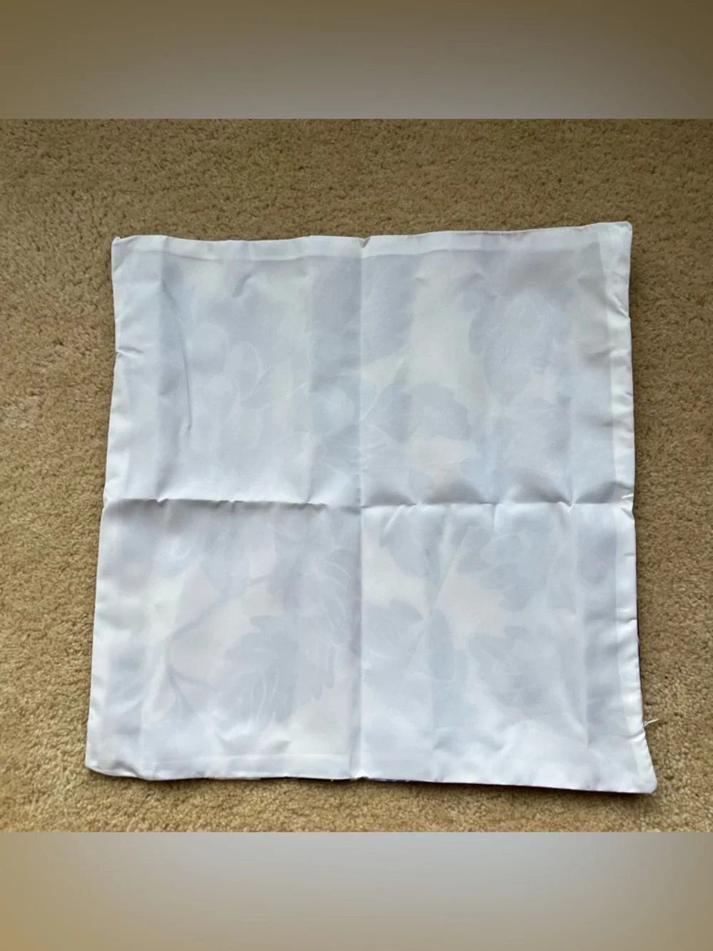 NEW Blue & White Chrysanthemum Floral Pillow Cover (1) - 18”x18” - Cover Only